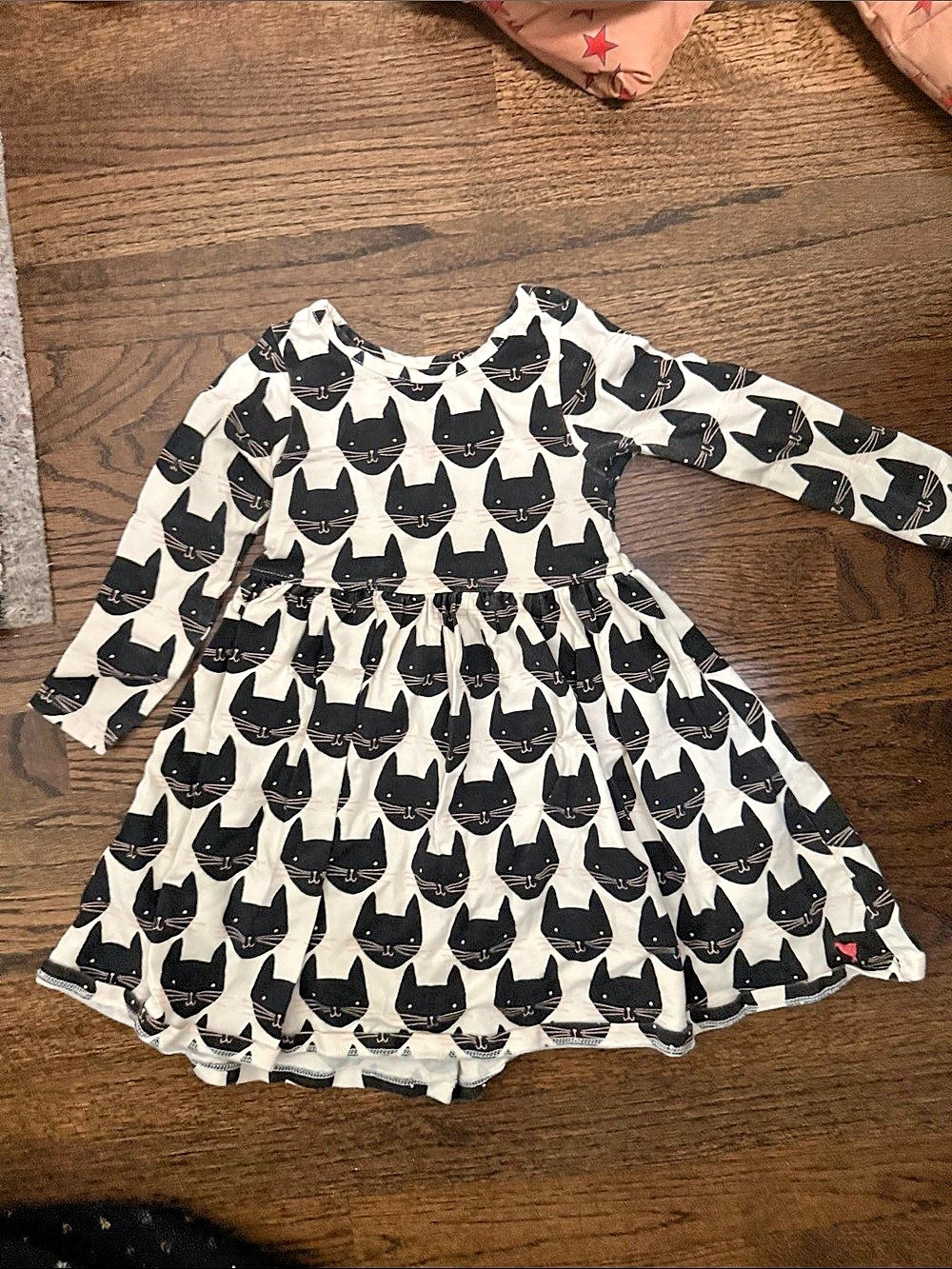 Pink Chicken Girls Organic Steph Dress - Black Cat Girls 2